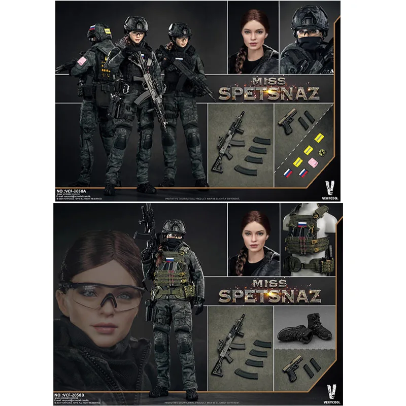 

In Stock Original VERYCOOL VCF-2058 1/6 MCB Russian Special Warfare Female Soldier Action Models Art Collections Toy Gifts