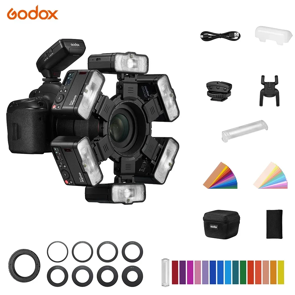Godox MF12 K2 Macro Flash Color Light 2.4GHz Wireless X System TTL Flash Speedlite for FUJIFILM Canon Nikon Sony Olympus Camera