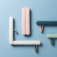 1pc Travel Folding Hanger Portable Hanger Travel Multifunctional Hanger Nordic Style Mini Storage Eco-friendly Hanger 1