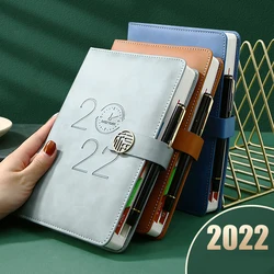 Agenda A5 2022, planificateur, système, horloge, calendrier, carnet de commandes, journal d'apprentissage, carnet de notes, papeterie de bureau 