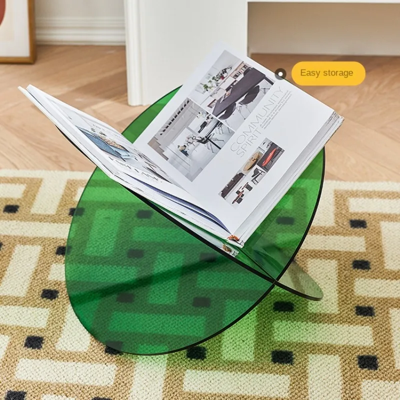 Nordic Display Stand Simple Acrylic Creative Sofa Side Table Plexiglass Color Transparent Planetary Home Bookshelf Storage Rack coaster acrylic home decorative round anti skid convenient printing coasters