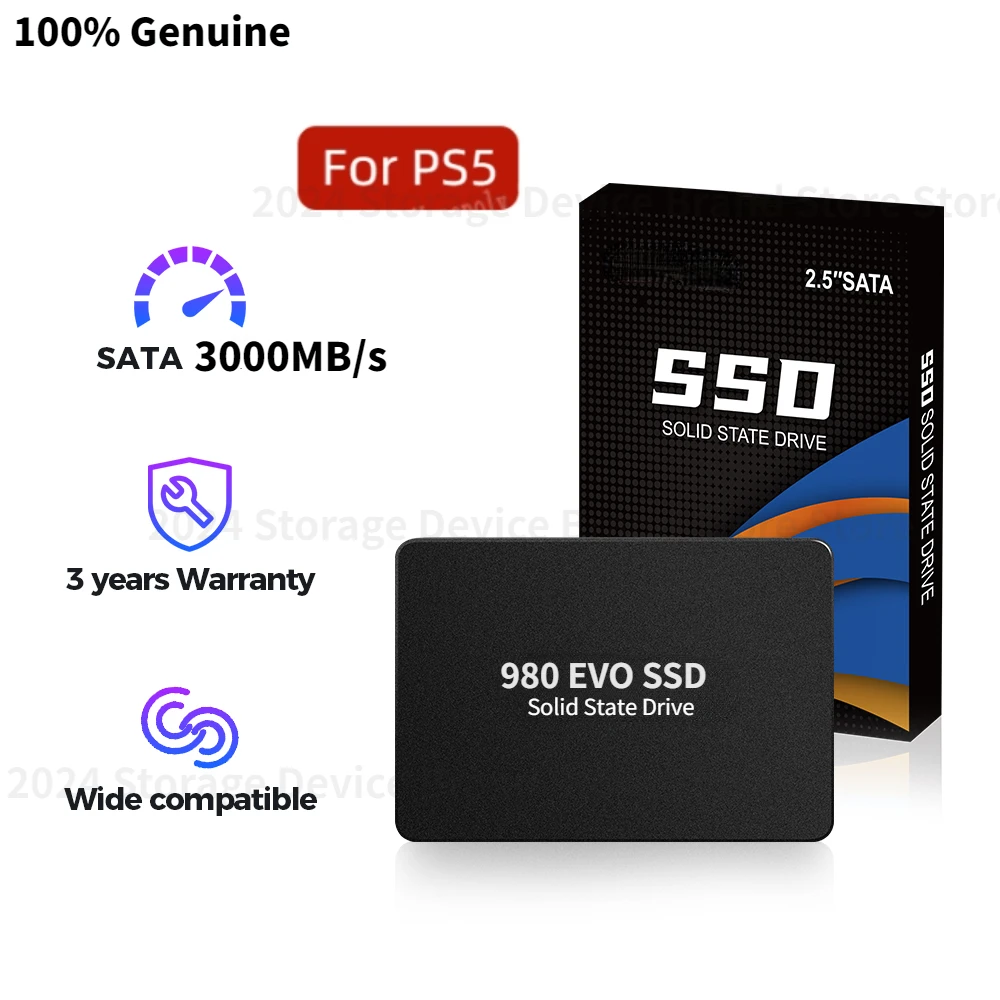 

980EVO 870 Hdd SATA 3 SSD 2.5'' 120gb 240gb 480gb 1TB 2TB 4TB Internal Solid State Hard Drive for Laptop Hard Disk Desktop PS5