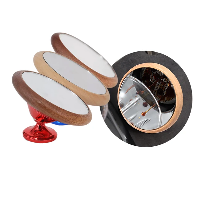 Espresso Shot Mirror For Bottomless Portafilter Espresso Flow Rate Observation Reflective Coffee Machine Tool-Silver Lens