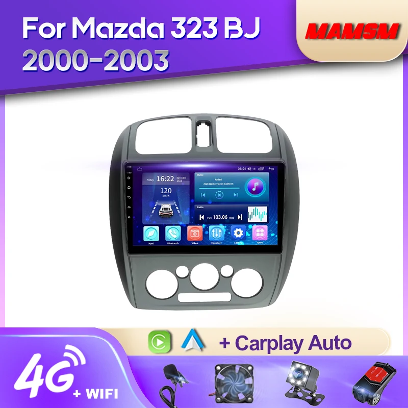 

Автомобильный радиоприемник MAMSM Android 12 для Mazda 323 BJ 2000-2003 LHD видео мультимедийный Bluetooth плеер навигация GPS 4G Авторадио Carplay