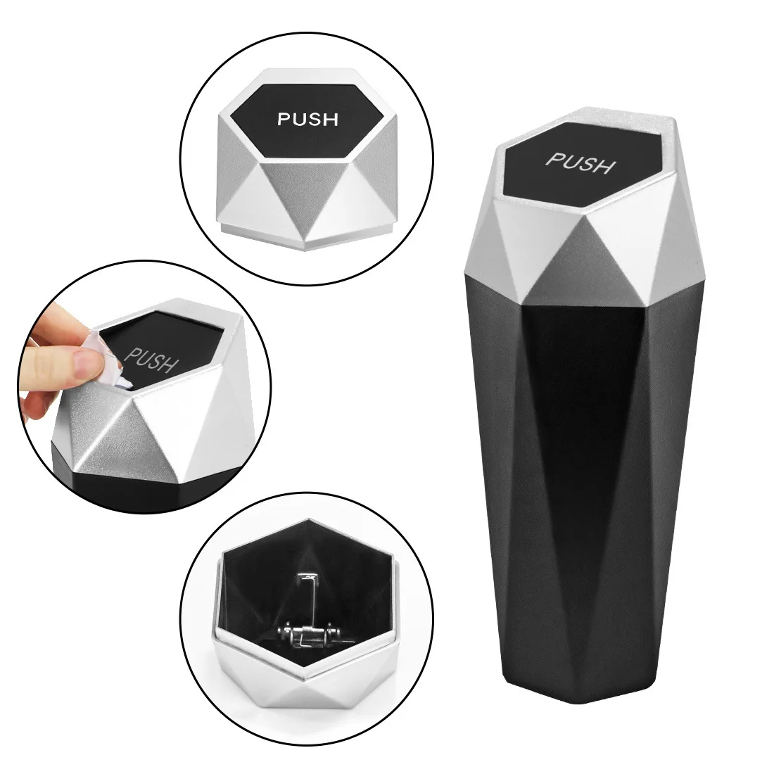 Universal Car Trash Can Door Seat Back Visor Trash Bin Auto Organizer Storage Box Color Garbage Dust Case Ashtray Car-styling car trash can car trash bag car armrest storage box