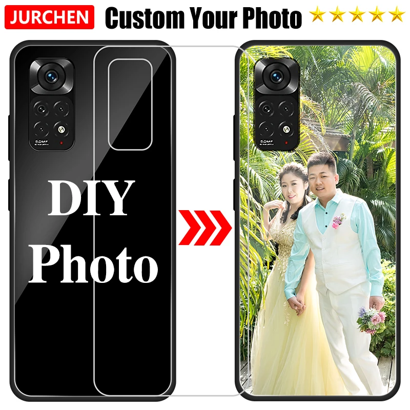 Phone Case Photo TPU Glass Case for Xiaomi Redmi 9C 10C 9A 9AT 10A 10X Note 9 9S 9T 10S 7 Mi 12T Poco X3 C61 F1 F2 C3 NFC Pro Max 5G