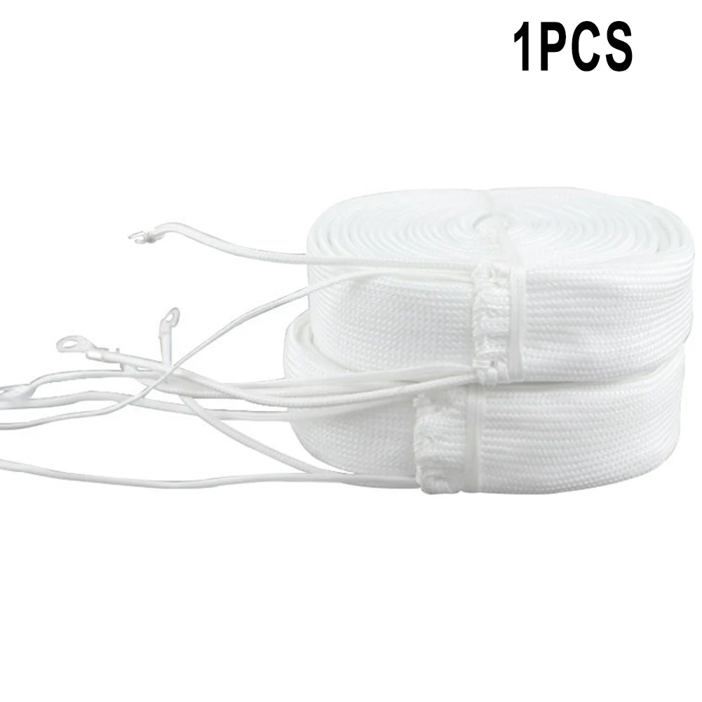 

Durable Heating Tape Heater 1 PC 220V 450℃ 220V/100W-1m Glass Fiber High Temperature Insulation Vessel Heating