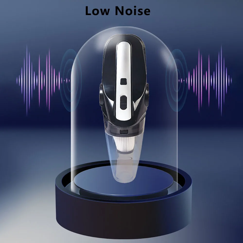 12V 120W Car Mini Vacuum Cleaner 6000 Pa Strong Suction Power Portable Handheld Auto Home Dual Vacuum Cleaner with Storage Bag