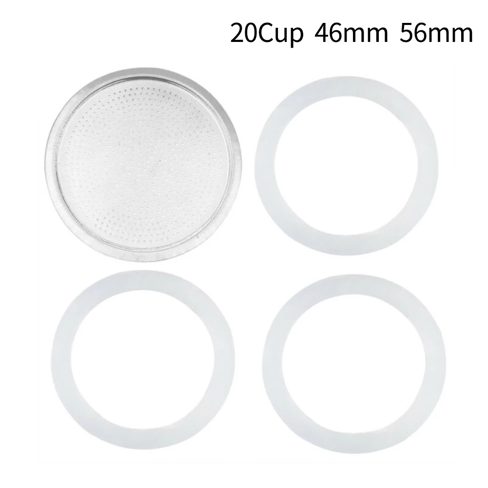 

Silicone Gasket Silicone Ring Seals Ring Stainless Steel Strainer Easy To Clean Filters For Espresso Pot Brand New