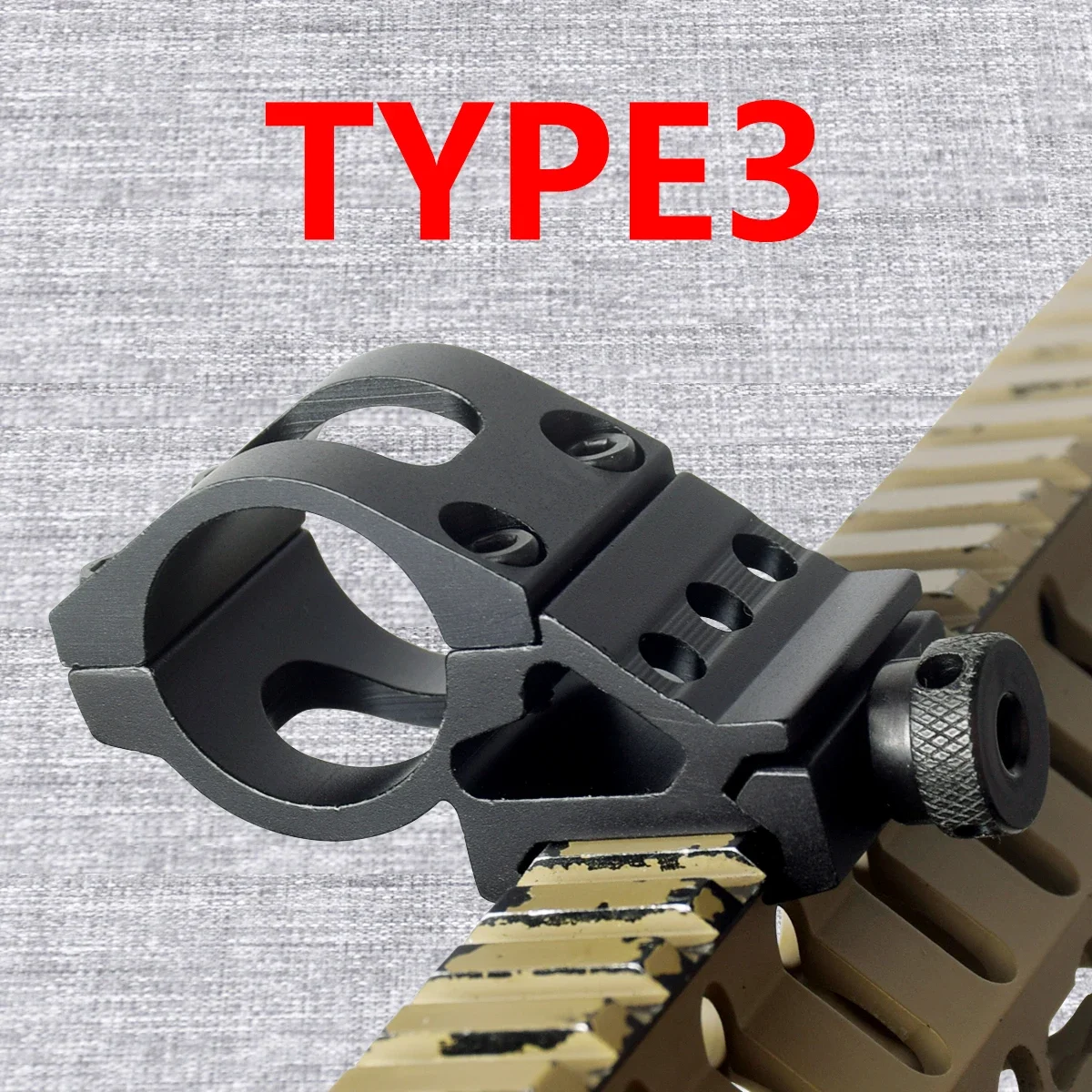 Tactical 25mm Offset Scope Mounts Flashlight Torch Mounts For 20mm Standard Picatinny Rail