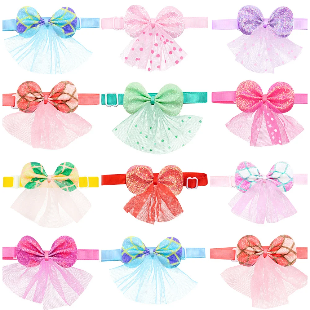 10pcs Dog Bows Pet Supplies Small Dog Bow Ties For Dogs Accessories Pets Dogs Grooming Accessories Dogs Bowties For Small Dogs 6