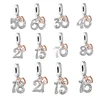 FC Jewelry Fit Original Charm Bracelet 925 Silver 13 16 18 21 30 40 50 70 80 Number Anniversary Bead For Making Women Berloque 1