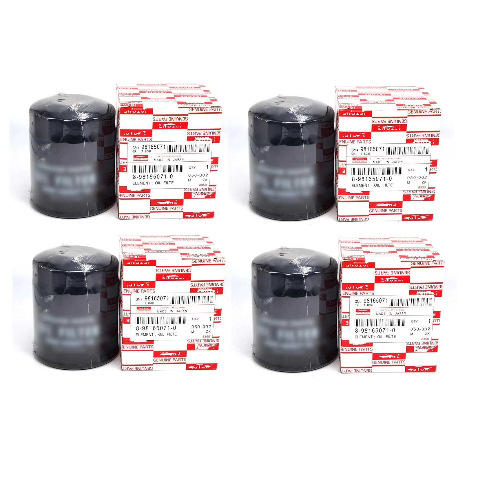 

4xGenuine Engine Oil Filter for Isuzu D-Max Pickup 2.5 CRDi Diesel 2012-2019 M26 x 1.5 OE# 8981650710, 98165071,8-98165071-0