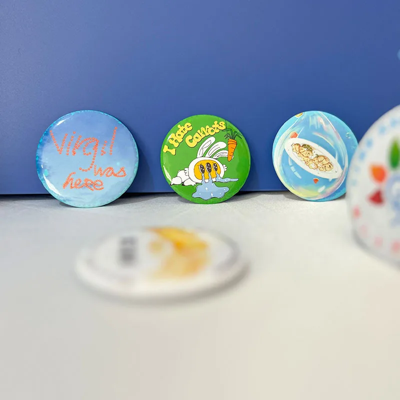 Badge Parts Button Making Supplies Badge Pin 5/10/20pcs 25-75MM Metal Badge Pin Button Maker Parts DIY Blank Badge Button Parts for Art Crafts Making Iron-Base Badges Set