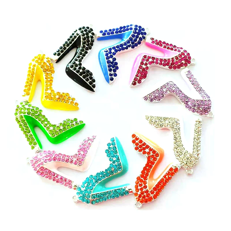 10pcs High Heel Shoe Charms Fit For DIY Jewelry Making S0001-S0004