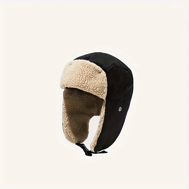 Winter Cold-Proof Lei Feng Hat Men'S Outdoor Warm Hat Ear Protection Middle-Aged Elderly Cap Cotton Cap Bomber Cycling Hats 3