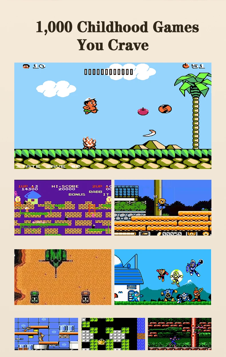 H12 Handheld Game Console – Double Player description image 12