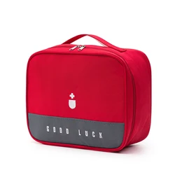 Enhanced Medicine Storage Organizer - Large (Red)