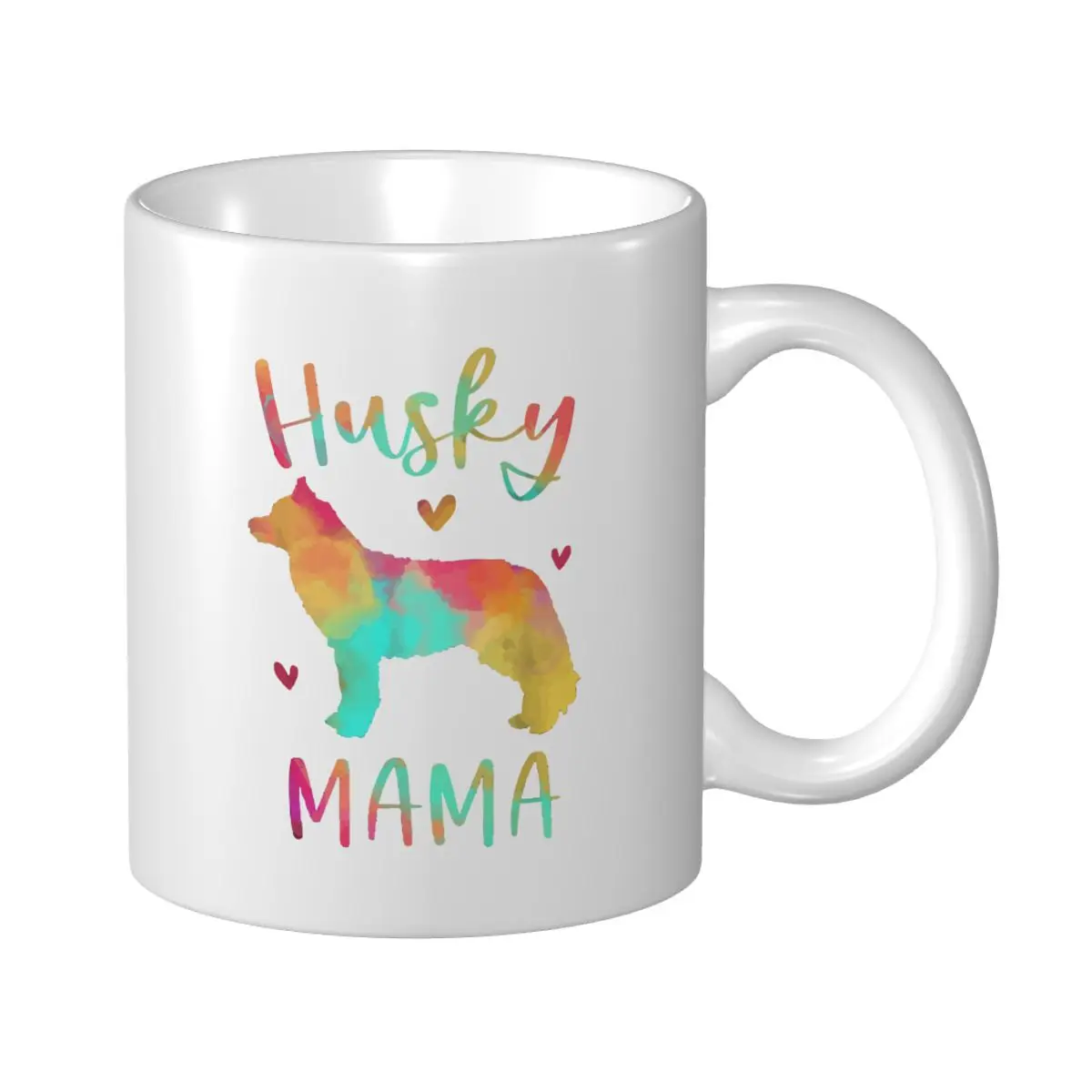 

Кружка Mark Cup с изображением хаски, мама, красочные сибирские подарки хаски, кофейные кружки с изображением собаки, чая, Дорожные Кружки для офиса и дома