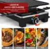 Raclette Table Grill Electric Indoor Grill Korean BBQ Grill,Removable 2-in-1Non-Stick Grill Plate Fast Heating 8Cheese Melt Pans 3