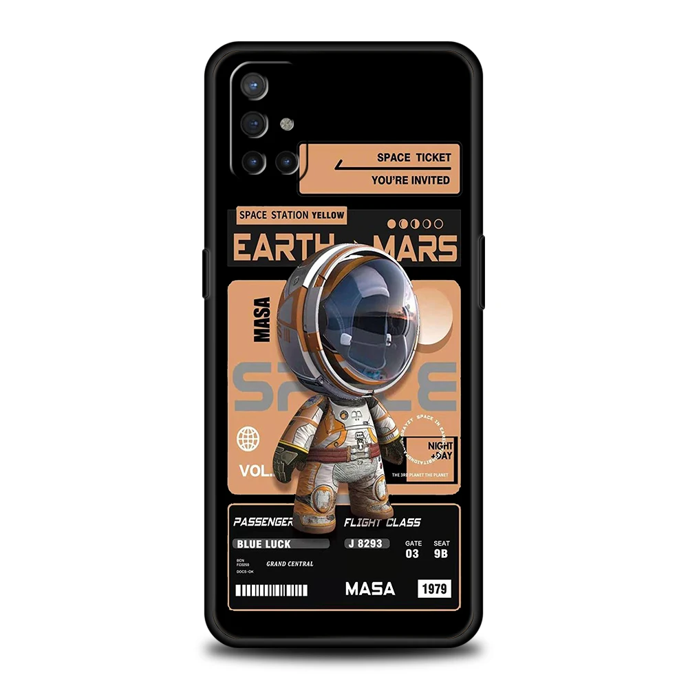 Astronaut-Themed Silicone Phone Case Cover in Stylish Design
