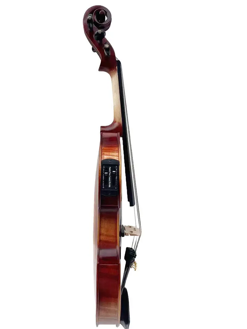 Baroque style 5 Strings electric/Acoustic Violin Brown color full size Violin acoustic violin