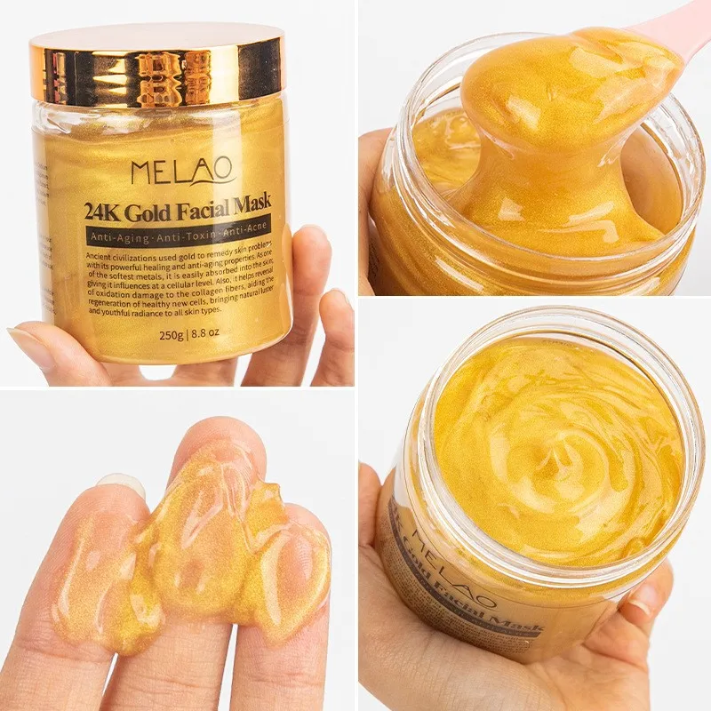 

24K gold facial mask, apply gel facial mask, tear off, moisturize and gently remove blackheads facial mask