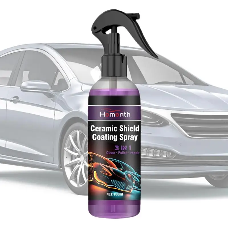 

3 In 1 Hydrophobic Cleaner Multi-Functional Coating Renewal Agent Car Coating Agent Spray High Protection Quick Coating Spray