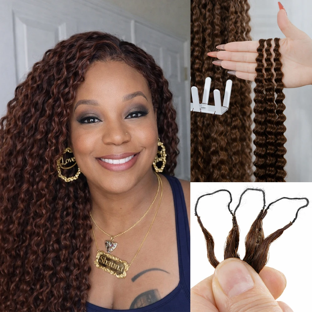 Miracle Knots Chocolate Brown Crochet Hair