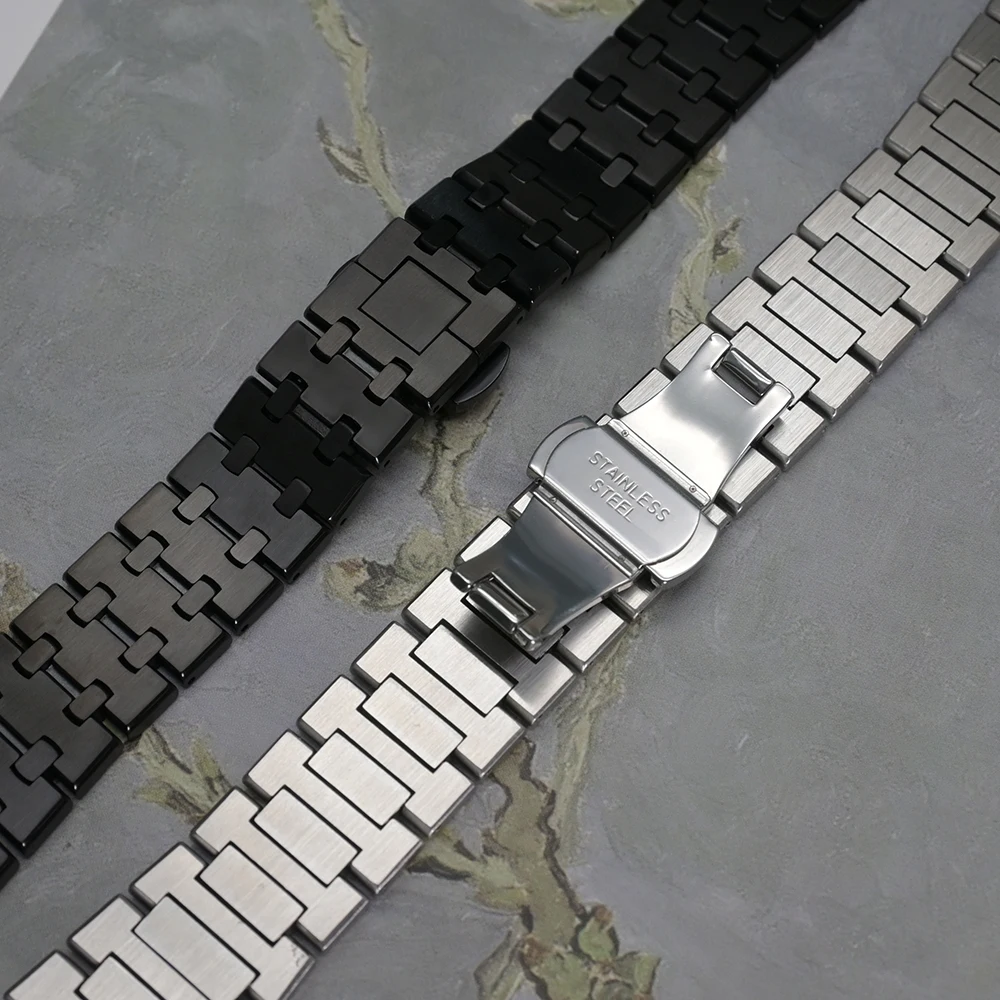 Luxury Stainless Steel Metal Watchband