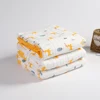Baby Blankets 6 Layers 100% Cotton Gauze Breathable Infant Wrap Soft Absorbent Newborn Swaddle Blankets Cartoon Baby Bath Towel 3