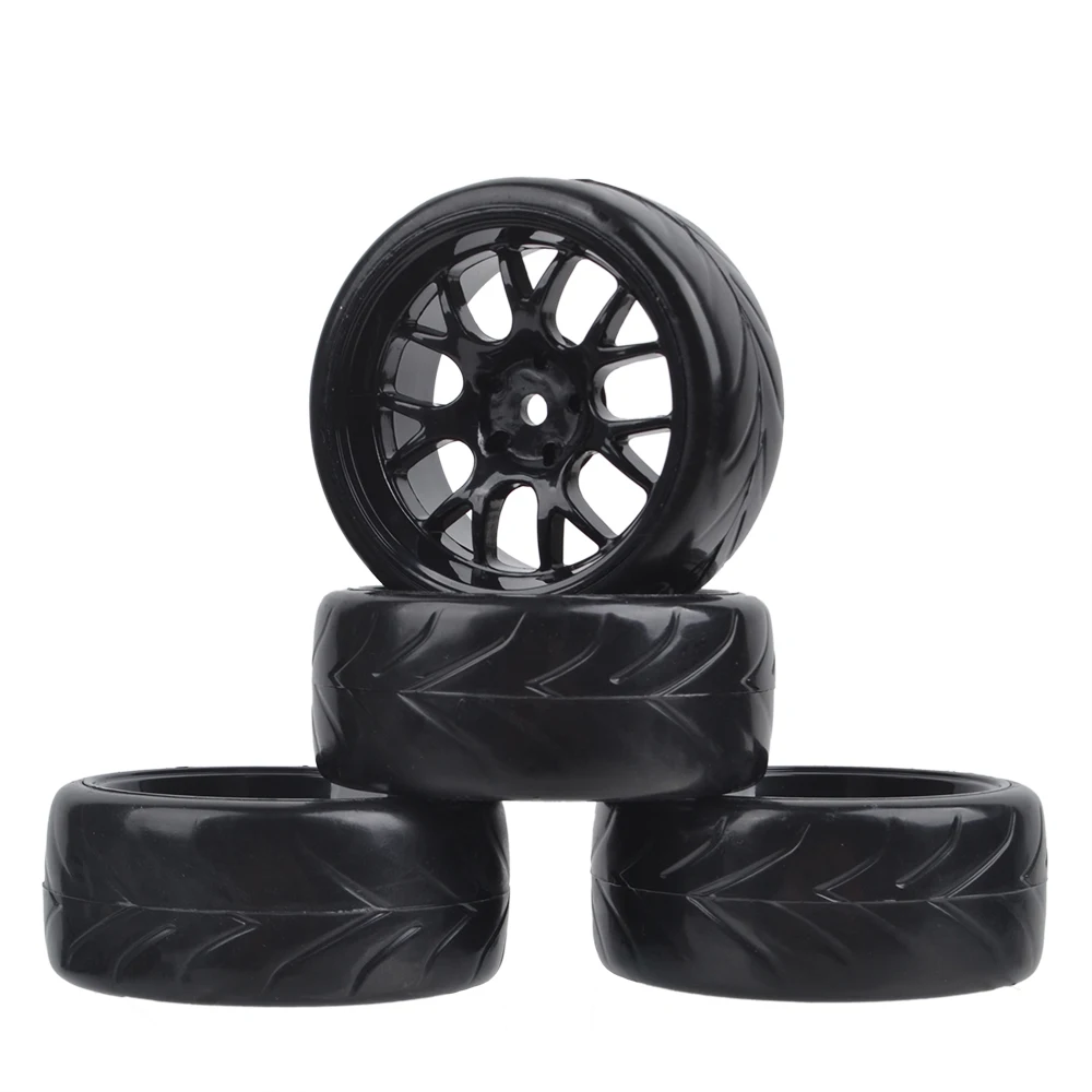 4PCS Flat Tyres Wheels&tires Foam Inserts For 1/10 HPI HSP Drift RC Model Car