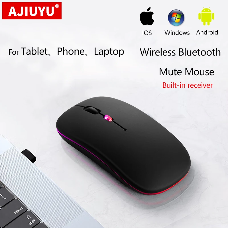 totaal Varken De lucht Wireless Bluetooth Mouse For Macbook Air 13.3 Macbook Pro 14" 16" Imac Ipad  Pro 12.9 11 M1 Laptop Rechargeable Silent Mouse Mice - Mouse - AliExpress