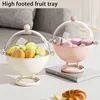 Candy Box High Footed Sphere Fruit Snack Storage Transparent Lid Dust-Proof Moisture-Proof household Office Chocolate Box 4