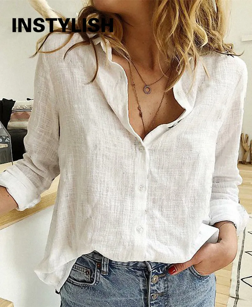 Elegant Cotton and Linen Vintage Oversized Tops Women Casual Long Sleeve Birds Print Loose Blouses and Shirts Streetwear Tunic