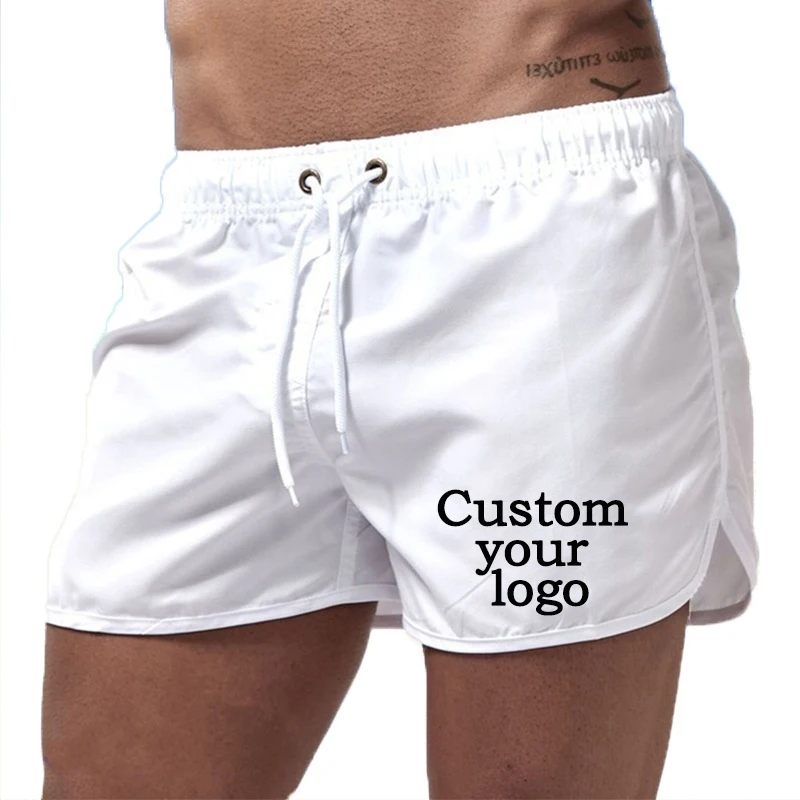 Summer Quick-Dry Shorts Men Swimwear Beach Shorts Pocket   Beach Shorts Customize your logo 6