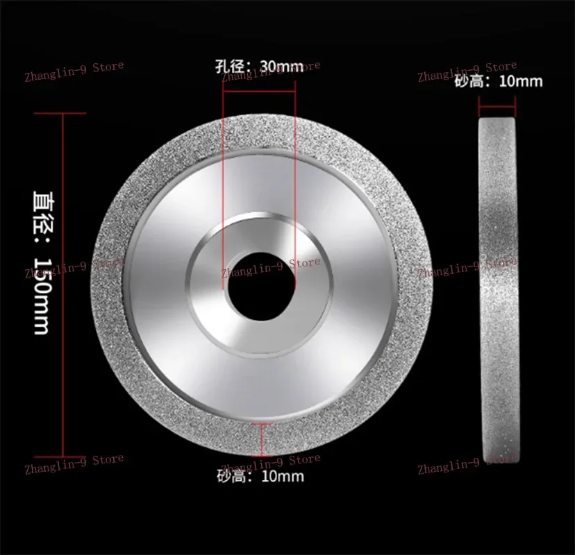 78-100mm Electroplated Diamond Grinding Flap Wheel Grinder Sharpener Disc Milling Alloy Parallel Emery Wheel P60-P600