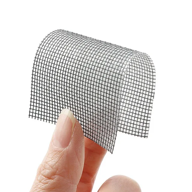 Bande de réparation d'écran de fenêtre auto-adhésive forte, Patch de réparation d'écran de filet de fenêtre couvrant les trous, larmes, maille anti-insectes et anti-moustiques 6