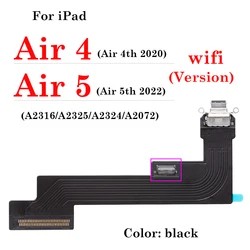 Universal USB Charging Port Dock Connector Flex Cable (Air 4 5 wifi Black)