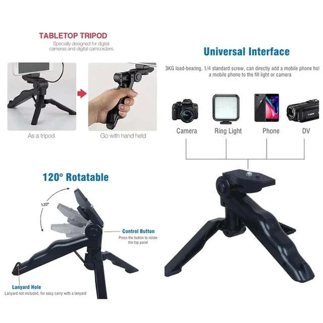 COOL DIER Smartphone Vlogging Kit With Tripod Phone Holder Mini Mic LED Fill Light Starter For TikTok Live Stream Video YouTube 3