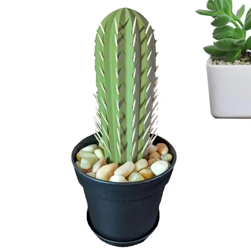 

Держатель для зубочисток, Диспенсер, Держатель Для Зубочисток в форме кактуса, с 117 отверстиями, многофункциональное быстрое