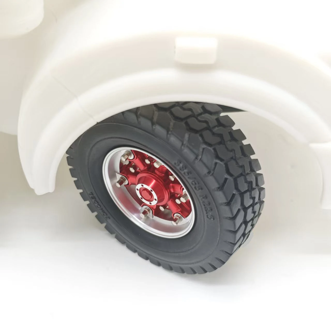 JDM Modell Vorne und Hinten LKW Banner Radnabe Felge 2 Stück Metall für 1/14 Tamiya RC Muldenkipper SCANIA 770S R620 VOLVO Arocs TGX Auto