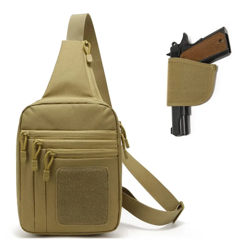 New Tactical Chest Bag Pistol Holster Concealed Gun Carry Pouch