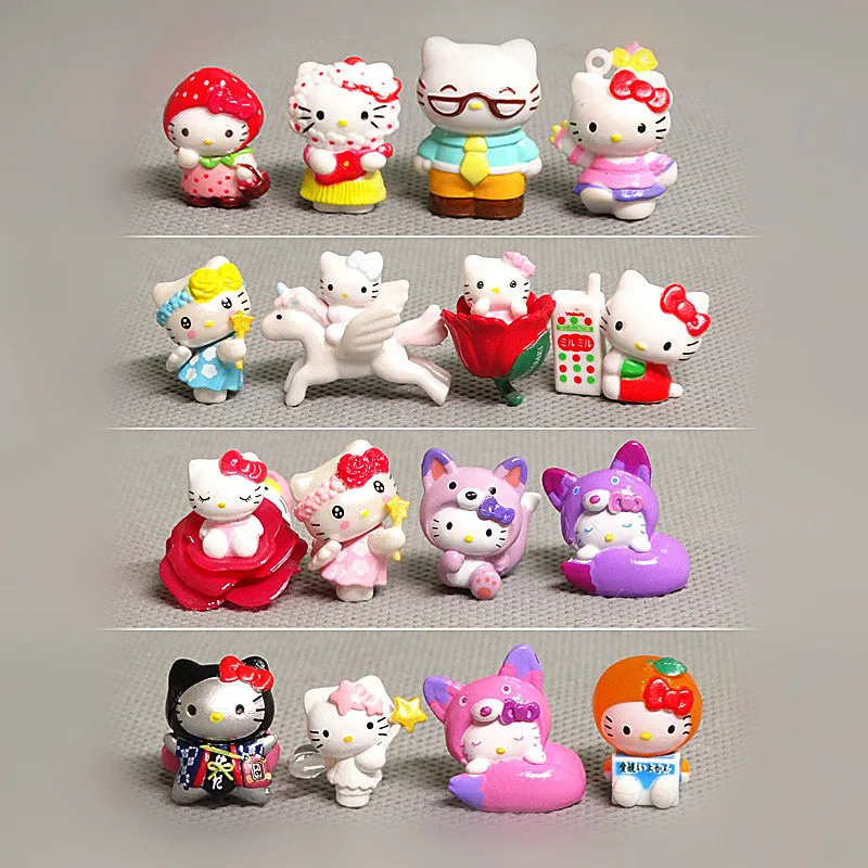 

Sanrioed My Melody Kuromi Hello Kittys Diy Accessories Ins Kawaii Mini Micro Landscape Decorative Ornaments Patch Material Gifts