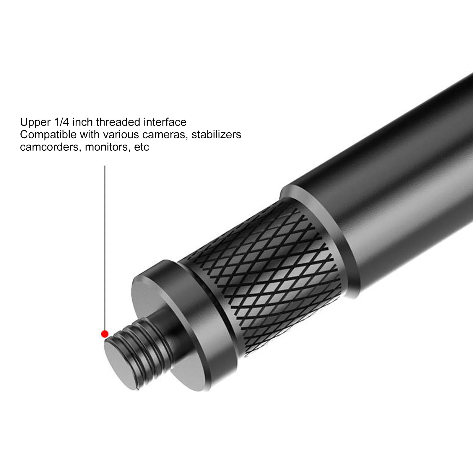 Selfie Stick Extension Pole 15cm Total Length 1/4 Inch Thread Comfortable Feel Tripod Extension Rod for SLR Cameras camera tripod camera tripod mount adapter