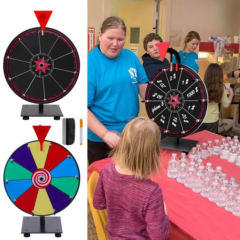 

Wheel Prize Game Fortune Tabletop Wall Carnival Prizes Raffle Hanging Party 10 Slots Tabletop Roulette Wheel Of Fortun