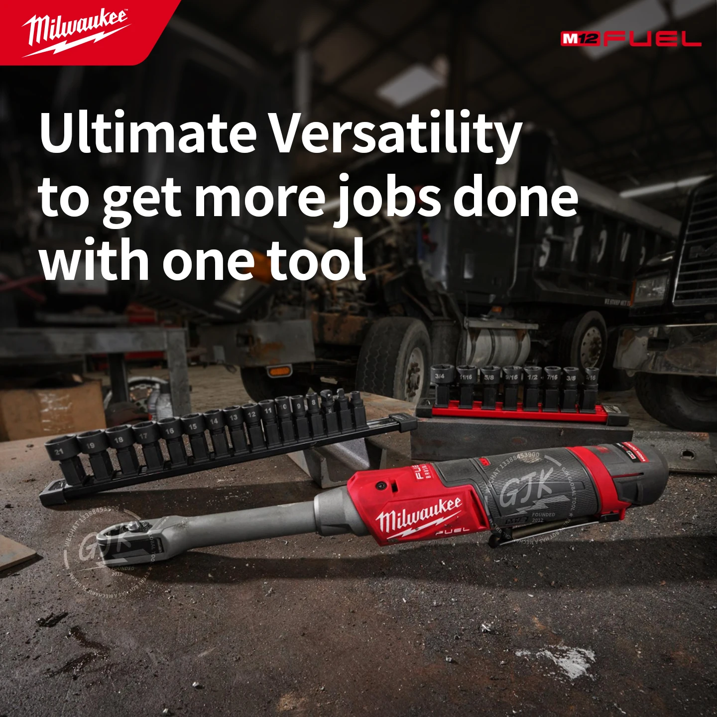 Trinquete Caja Extendido Trinquete Milwaukee M12 FUEL 12V, Extensión De Alcance, Herramienta Sin Batería (3050-20) Llave De Trinquete 3050-20 - Foto 2
