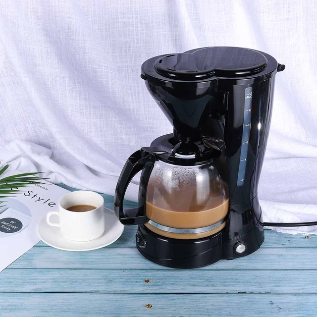 6 Cups Coffee Machine Electric Drip Coffee Maker With Coffee Pot Small  Coffee Brewing Machine For Home Office - AliExpress