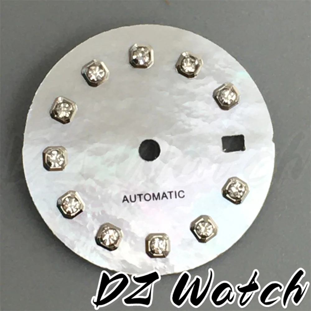 Stunning 20.5mm Multicolor Sunburst Watch Dial with Diamond Markers and Date Window