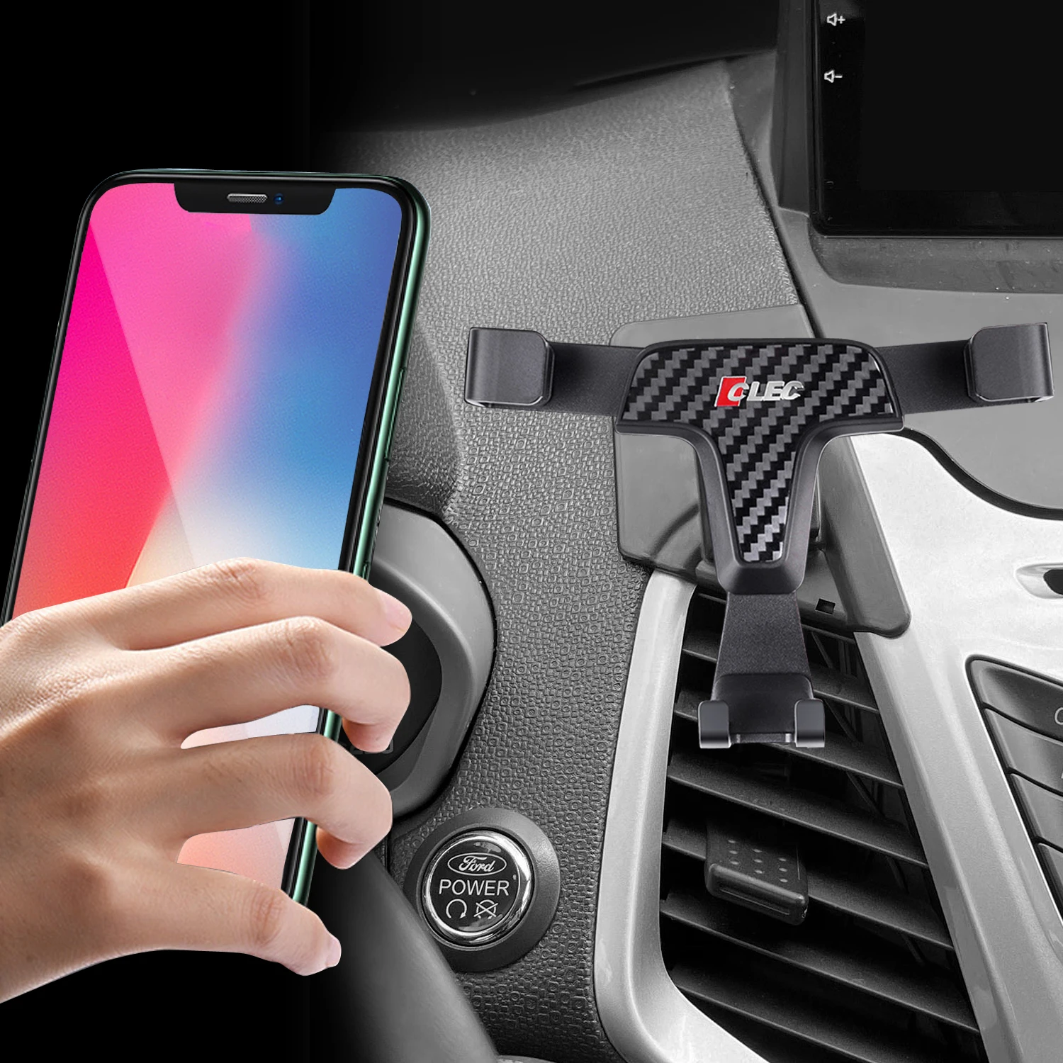 

For Ford Ecosport 2013-2016 Car Accessories Gravity Car Phone Holder Air Vent Mount Mobile Stand Dashboard Mount